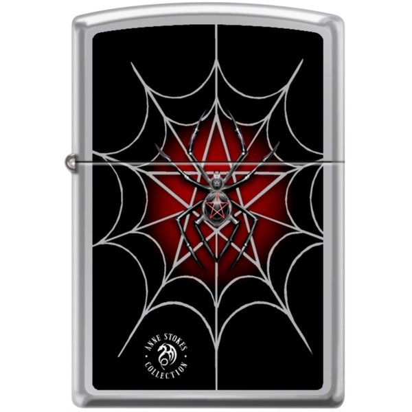Zippo Anne Stokes Collection Spiderweb High Polish Chrome Windproof Lighter New