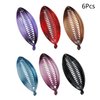 Mikinona 6pcs Hair Clips Ponytail Clip Fish Shape Clip Ponytail Holder Clip Banana Hair Clip As Headgear