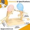 Pintada Handmade Wooden Fencing Puppets Balloon Game-2024 New Handmade Wooden Battle Bots Whack a Balloon Games；Party Games for Adults and Kids；Fun Board Games for 2;Two Player Games（Not Assembled ）.