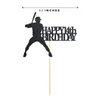 Black Baseball 14 Birthday Cake Topper, Glitter Happy 14th Birthday Party Decoration
