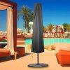 Ailelan Umbrella Cover, 600D Oxford Fabric Patio Umbrella Cover, Waterproof Outdoor Umbrella Cover with Zipper for 7ft to 11ft Garden Outdoor Umbrella, Black