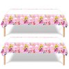 GYSIXGAOSU 2Pack Princess Peach Tablecloth Disposable Tablecover Birthday Party Supplies and Decorations for Kid Boy Baby Shower Rectangle Tables 70"X42",2 Pack