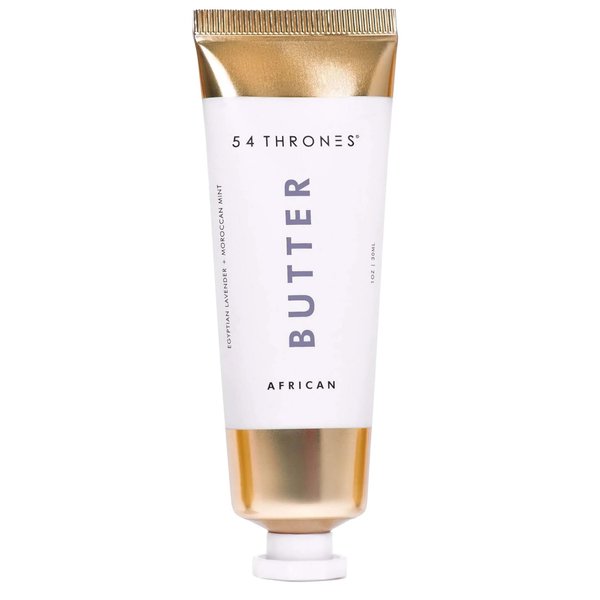 54 Thrones Mini African Beauty Shea Butter, Intensive Dry Skin Support, Moisturizing Body Butter for Women, Moisturizing Body Balm and Cream, Egyptian Lavender + Moroccan Mint
