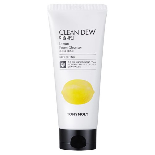 TONYMOLY Clean Dew Lemon Foam Cleanser, Lemon, 6 Fl Oz
