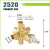 Universal 2520 Shower Valve Kit - Brass Pressure-Balancing Valve and Cartridge, Rough-In for Tub and Shower, Compatible with 1222, 1225, 1200 Cartridges - 1/2-Inch CC Connections, Durable Brass