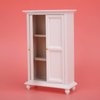 Miniature White Wooden Wardrobe Mini Dollhouse Accessories Miniature Furniture Doll Furniture Closet Tiny Furniture Clothes Wardrobe for Dollhouse