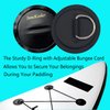 4 Pieces Black Pad/Patch D Rings for PVC Inflatable Boat Canoe Raft Stainless Steel D-Ring Dinghy Kayak Surfboard Paddle Board (Black)