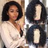 Pssopp Short Wavy Curly Hair Wigs, Curly Lace Wigs Short Curly Water Wigs Bubble Curls Matte Short Human Hair Wigs For Women
