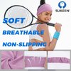 Sukeen Cooling Workout Headbands Women Men, Stretchy Non-Slip Wide Headbands for Women, Sweat Band Moisture Wicking Headbands for Women, Dark Gray/Macaron Blue/Macaron Pink/Mint Green/Lavender/Blue