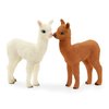 Schleich Farm World 4-Piece Alpaca Playset with Mother and Baby Alpacas - Educational and Durable Farm Animal Playset Figurines, Fun and Imaginative Play for Boys and Girls, Gift for Kids Ages 3+
