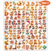 100PCS Fox Temporary Tattoos Stickers Theme Woodland Animals Birthday Party Decorations Favors Supplies Cute Farm Forest Foxes Fall Tattoo Sticker Gifts For Boys Girls School Prizes Carnival Christmas