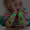 CHARLENT 204 PCS Individually Wrapped Luminous Temporary Tattoos for Kids - Glow in The Dark Fun Tattoos for Boys Girls Birthday Party Favors Goodie Bag Fillers