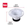 Oatey 4 in. PVC Twist-N-Set Closet Flange