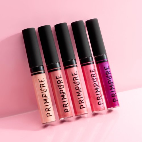 Prim and Pure Natural Mineral Lip Gloss for Women and Teens - Longwear Cruelty Free - Highly Pigmented, Hydrating, and Moisturizing Formula - Made in USA (Spellbound Shade)
