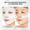 Bio-Collagen Overnight Mask, 4 Pack Facial Collagen Lifting Hydrogel Masks, Pore Minimizing, Reduce Wrinkles, Tight Skin, Enhanced Skin Elasticity, Collagen Korean Skin Care Masks Get Glass Skin