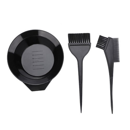 Hair Coloring Kit,Dyeing Perming Tools Mixing Bowl Hair Dye Brush and Tint Tool Kit Professional Salon Hair Coloring Dyeing Kit 3Pcs