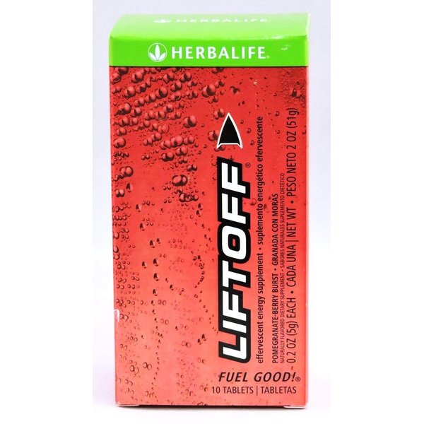 Herbalife Liftoff-Energy Drink, Pomegranate-Berry Burst, 10 tablets