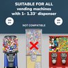 Vending Machine Empty Round Capsules 1.1” 250 pcs Bulk Capsule for Toy Gumball Machines Small Clear Containers Surprise for Kids Party Favor Prize