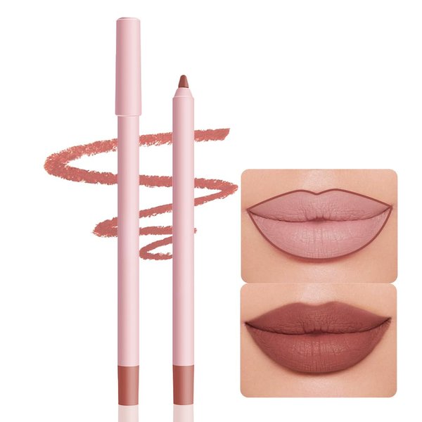 Modern Classic Lip Liner, 12 Colors Lip Liner Pigmented Vegan Matte, Lasting Finish Lip Liner, Luxurious Creamy Long Lasting Lip Liner, Prevents Feathering and Fading,(03)