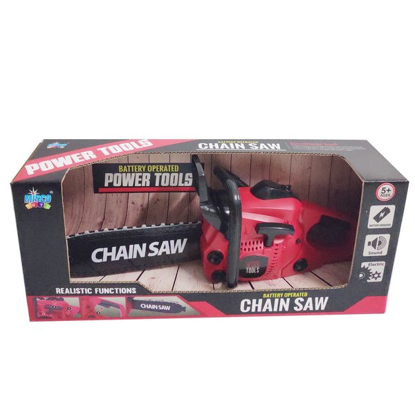 MISCO Toys Pretend Play Kids Chainsaw Toy Tool Garden Set, Kids Construction Gardening Toy,Real Sound and Spin, Perfect for Toddlers and Babies, Realistic Effect and Great Gift!