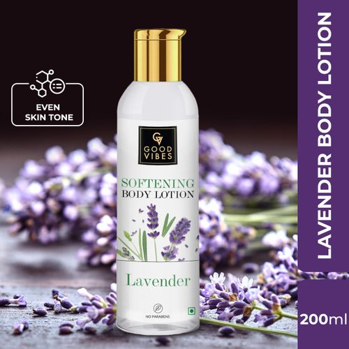 Good Vibes Lavender Softening Body Lotion, 200 ml | Moisturizing, Nourishing, Hydrating Lotion For All Skin Types | No Parabens, No Sulphates, No Animal Testing