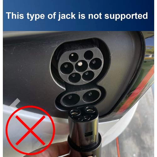 J1772 to Tesla Charging Adapter 80 Amp / 240V AC- Compatible with SAE J1772 Charger[Only for Tesla Owners]
