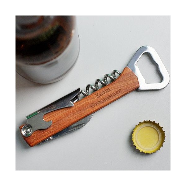 Any Message Engraved Bottle Opener Tool, 5.25"