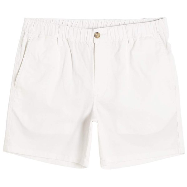 maamgic Men's Classic-fit 5.5" Cotton Casual Shorts Elastic Waistband with Multi-Pocket Daily Wear Walking Summer Outfit White 33