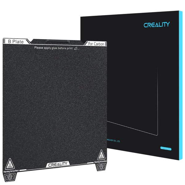 Creality Official K1C Build Plate, 235x235mm Textured Surface PEI Sheet Magnetic Flexible Spring Steel Bed Plate for K1 SE/K1/Ender 3/3 V2/3 V3/3 V3 KE/3 V3 SE (Without Magnetic Base)