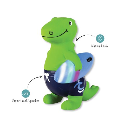 Fringe Studio "Good Vibes, HIGH Tides Latex Dog Toy, Pet Shop Collection (366030)