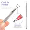 Teenitor Nail Polish Gel Remover Tools Kit with Nail Clips Nail Remover Pads Cuticle Pusher Nail Brushes Nail File Grits 120/180 Buffer Block Grits 400/4000, 6 Pack