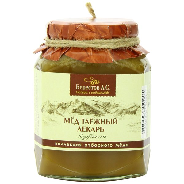 Berestov Premium Honey, Taiga Doctor, 500 Gram, 17.74 Ounce