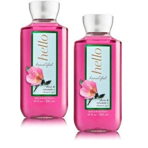 Bath and Body Works 2 Pack Hello Beautiful Shower Gel 10 Oz.
