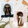 Hair Ribbon Bow Clips for Women Girls-4PCS Tassel Ribbon Bowknot With Long Tail,Silky Satin Hair Bows Hair Clips,Bowknot Aesthetic Hair Accessories For Toddlers Teens Kids