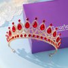 Geurlev Tiaras and Crowns for Women,Tiaras Earrings Necklace, Crystal Bridal Jewelry Set, Costume Party Halloween Prom Pageant Jewelry for Women Girls