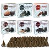 Trumiri Woody Incense Cones - Variety Pack - Total 60 Cone Incense (6 Scents x 10 Conos) - White Sage, Palo Santo, Dragons Blood, Sandalwood - Cone Incense Scents - Insense Cones - Incent Cone
