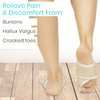 Vive Bunion Brace (Pair) - Big Toe Corrector Straightener with Splint - Hallux Valgus Pad, Joint Pain Relief, Alignment Treatment - Orthopedic Sleeve Foot Wrap Support for Men and Women (Beige)