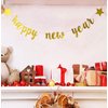 Starsgarden Happy New Year Banner for NYE Decorations 2024 - Gold Glitter | Happy New Year Sign for 2024 New Years Decorations | New Years Eve Party Supplies 2024