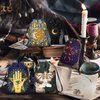 Kacctyen 16 Pcs Tarot Card Velvet Storage Bag Bulk Tarot Card Bag Velvet Drawstring Bag Dice Tarot Card Holder Jewelry Pouch for Enthusiasts Hand Gift Bags, 7.1 x 5.9 Inches