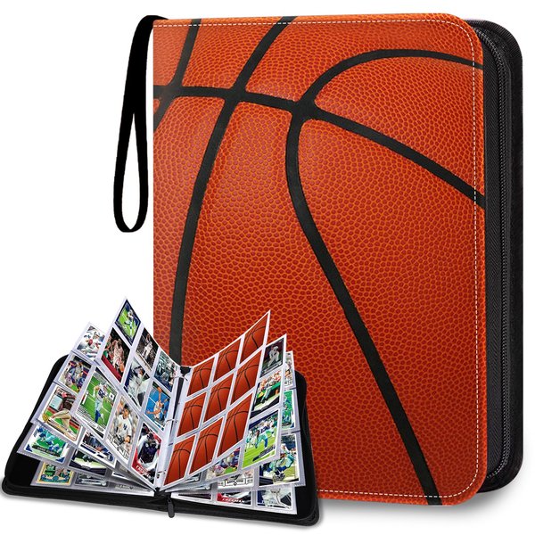 HESPLUS 900 Pockets Basketball Card Binder, Trading Card Holder with Sleeves Card Collectors Album, Fit for Basketball Cards Football Cards Baseball Soccer Hockey Sport Trading Cards, MTG, TCG