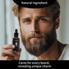 RAQEHO Sandalwood Beard Oil for Men - Beard Softener Moisturizer Thickener Strengthen Coarse Hair Mustache Oil with Argan Oil & Jojoba Oil Beard Conditioners & Oils Serum Care Gifts（1fl oz）