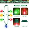 4PCS Light up Christmas Necklace, 7 Bulbs Christmas Necklace Party Supplies, Red Yellow Blue Green Glow Colorful Xmas Necklace, Light Necklace Accessories for Christmas Ugly Sweater New Year Party