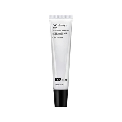 PCA SKIN Strength Max Vitamin E and Vitamin C Serum, Anti Wrinkle Face Serum for Brightening Skin, 1.0 fl oz Tube