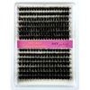 15 Rows Fluffy Cluster Lashes 60D+80D+100D Natural Thick Eyelash Clusters D Curl Individual Lashes DIY Eyelashes Extension (14Rows 80P100P)