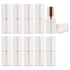 Allwon 10Pcs White Empty Lipstick Tubes DIY Lip Balm Container (Square Tube)