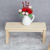 FAVOMOTO Simulation Dollhouse Landscape Furniture - Wooden Dollhouse Furniture Wood Chair Outdoor Wood Bench Furniture, Miniature Doll Bench of Garden Bench Micro Landscape Models