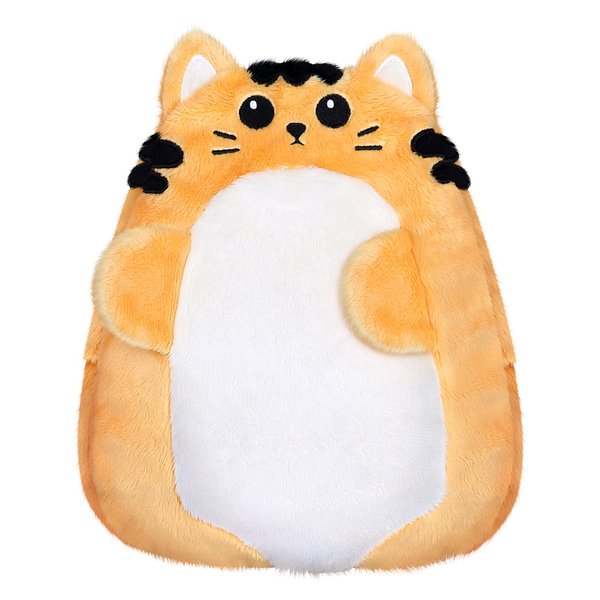 SuzziPad Microwave Heating Pads for Cramps & Period Pain Relief, Microwavable Stuffed Animal for Anxiety, Stress Relief Gifts for Women & Girls, Moist Heat Pack with Washable Cover, Cat (Yellow)