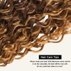 ALHER Water Wave Ombre 3 Bundles 20 22 24 Inch Honey Blonde Highlight Wet and Wavy Bundles Human Hair P4/27 Piano Brown Color Bundles for Black Women Soft Thick 10A 100% Brazilian Virgin Remy Hair