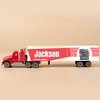 MT WORLD Toy Truck Personalized Semi Truck Toy with Name 1/87 Scale Diecast Model Tonka Container Car Carrier for Boys Teens Birthday