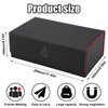 diceevil Card Deck Case For Trading Cards,1150+ Cards Magnetic Closure Game Card Holder Box Card Storage Box Fit for YuGiOh, MTG,TCG and Commander(Black + Red)